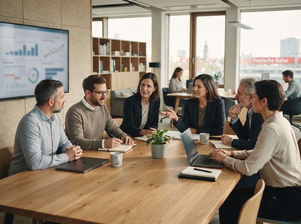 OraclhashTRX Team bei der Analyse strategischer Portfoliodaten